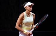 Rebeka Masarova at the Porsche Tennis Grand Prix 2025. (Photo: Getty)